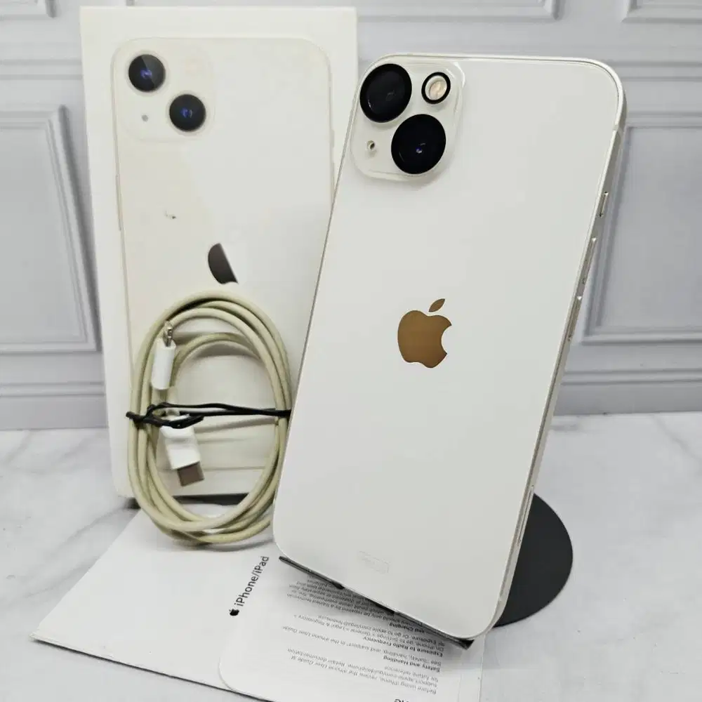 Iphone 13 128GB Resmi IBOX Starlight Fullset No Minus