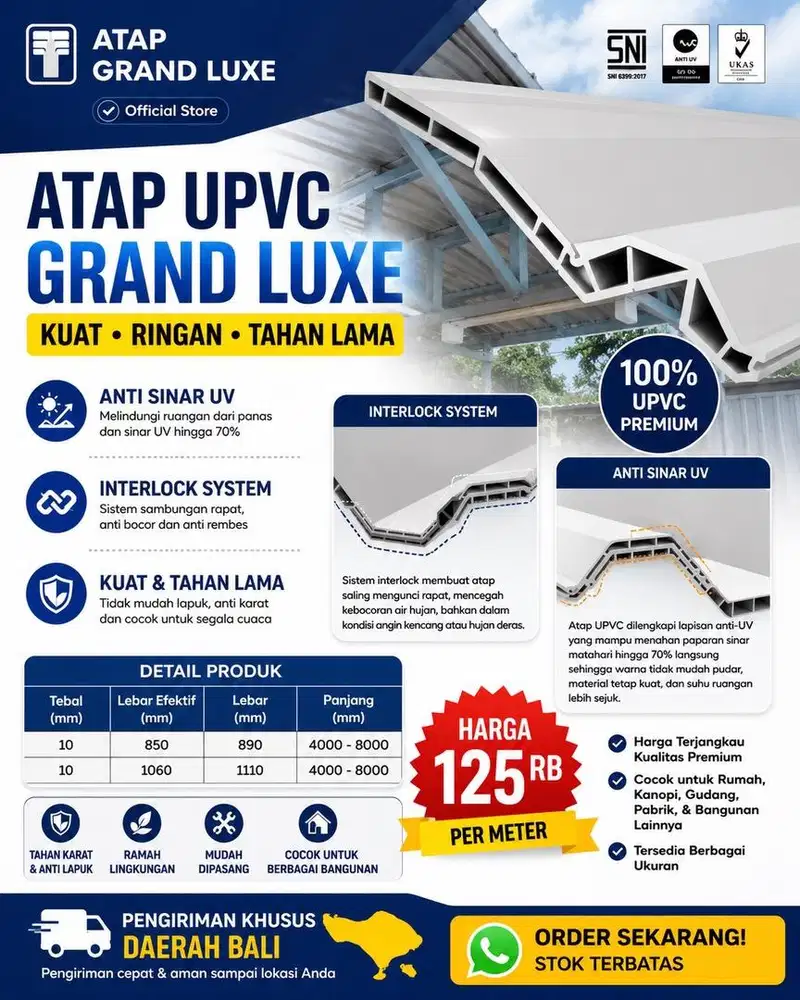 ATAP UPVC DOUBLE LAYER GRAND LUXE