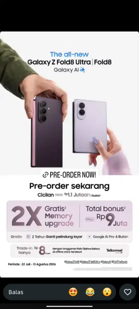 PROMO TRIPLE ZERO SAMSUNG FOLD 8