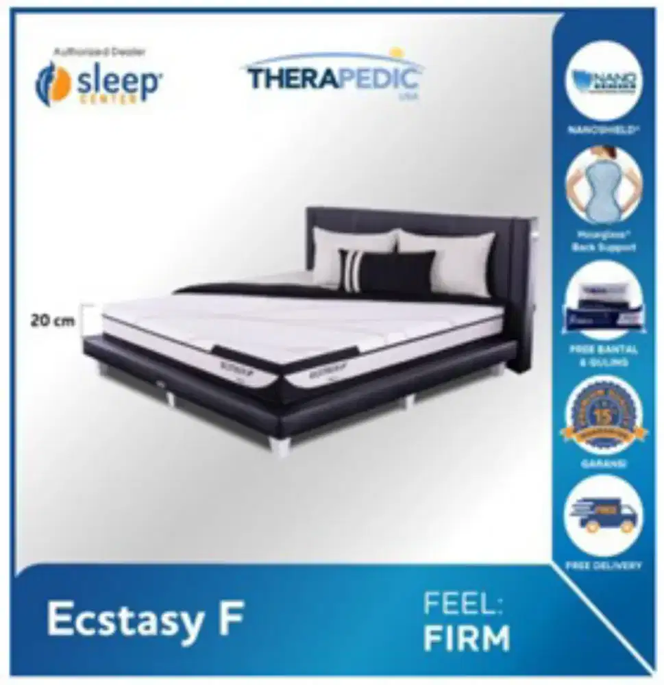 DIJUAL MATRAS THERPEDIC ESCTASY F 160x200cm
