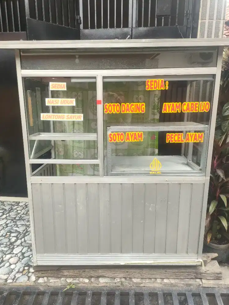 Jual Etalase / Gerobak Dagang