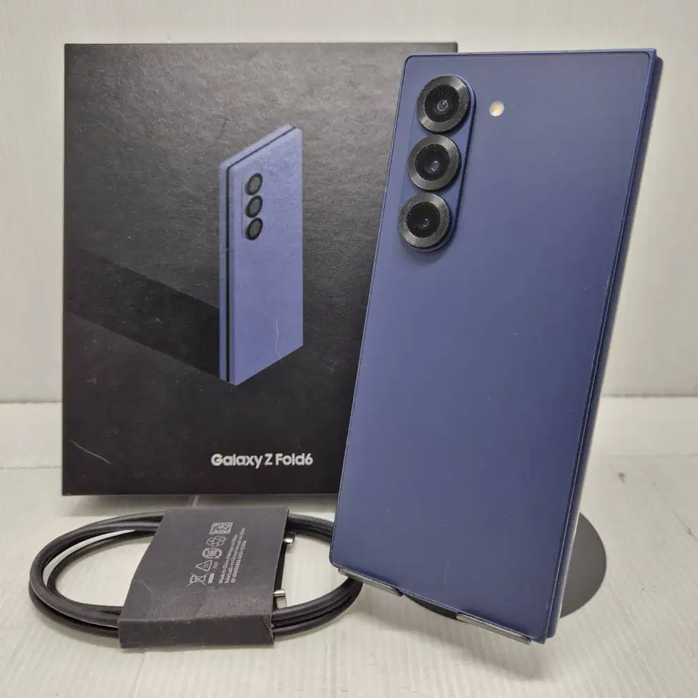 GRESS LIKE NEW  99% SAMSUNG GALAXY Z FOLD 6 5G 12/256 BLUE SEIN RESMI
