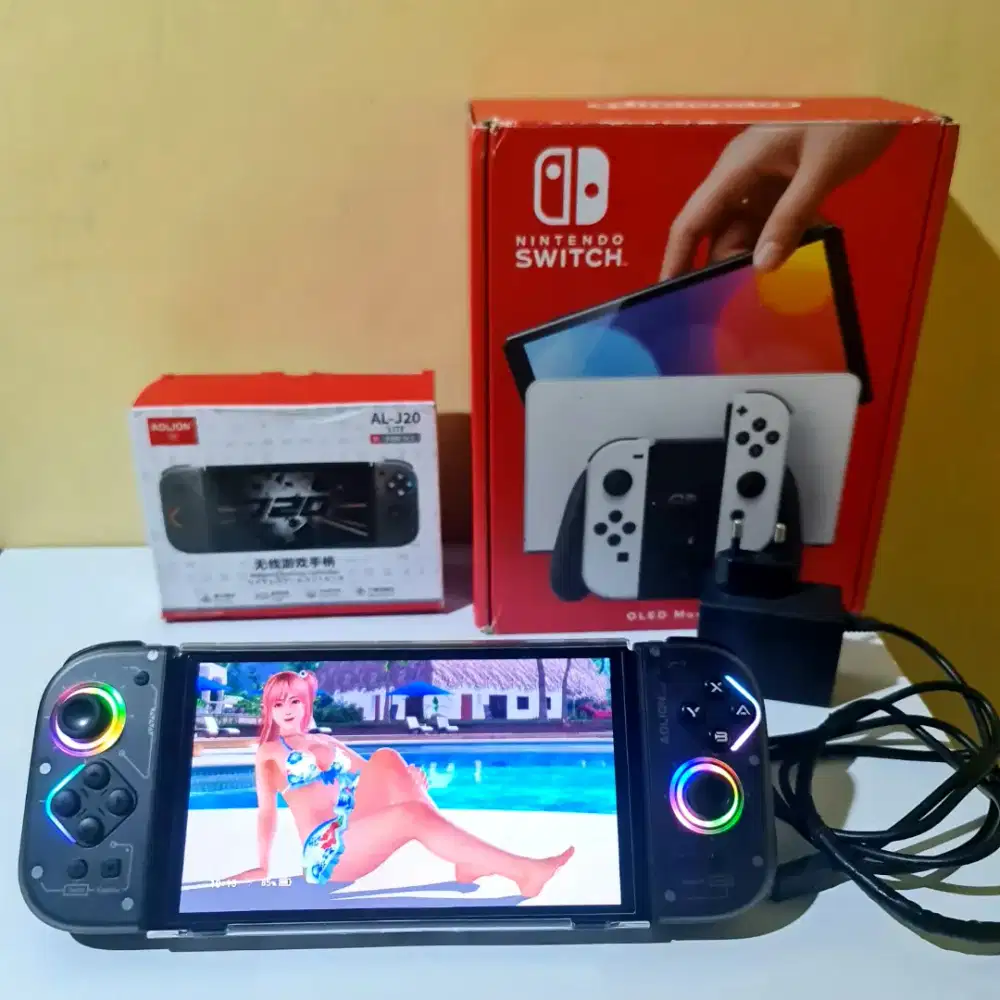 Nintendo switch oled cef w 256 gb ful game