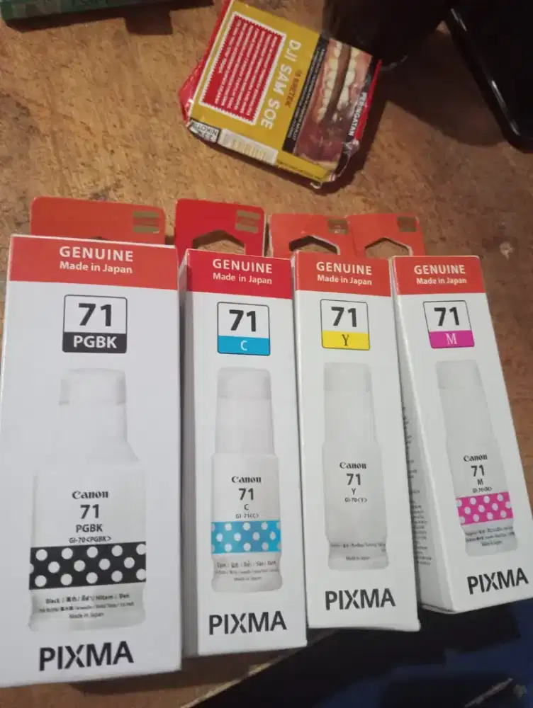 Tinta printer 71 baru original 4 warna