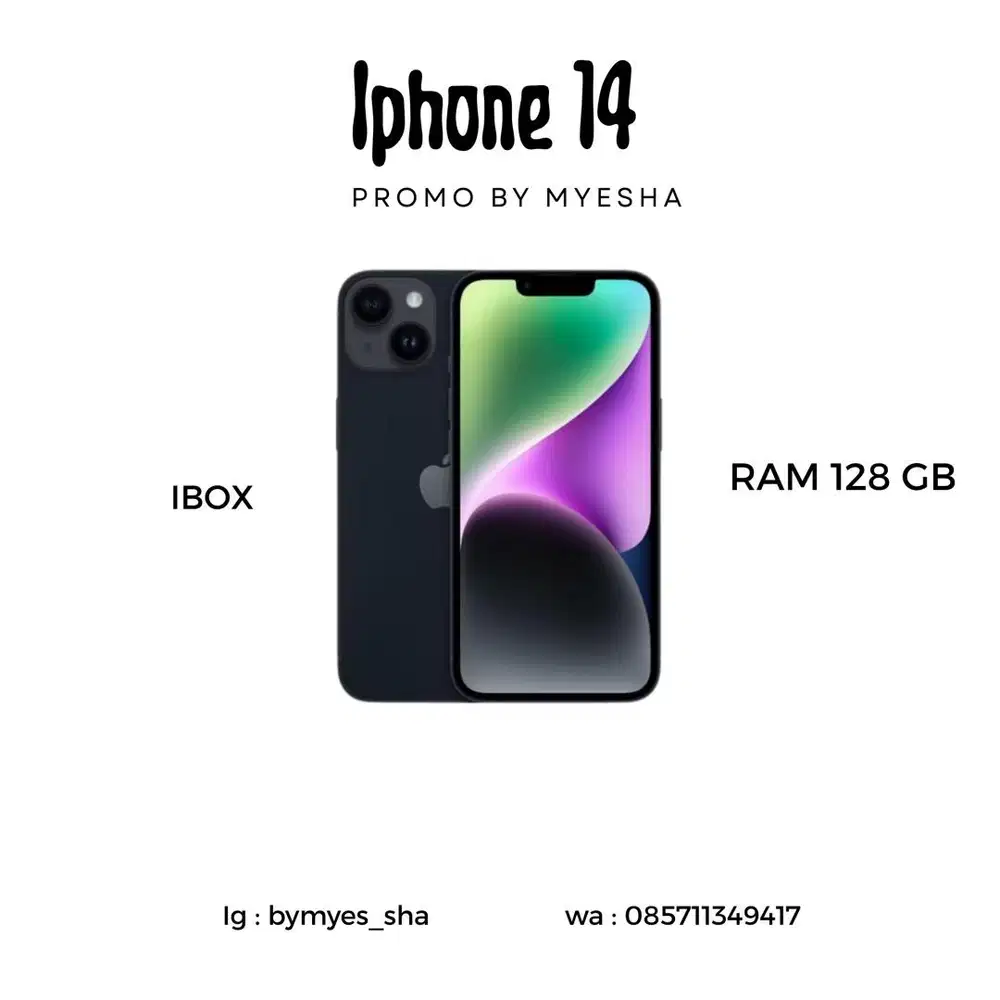 IPHONE 14 128 GB IBOX ( GARANSI )