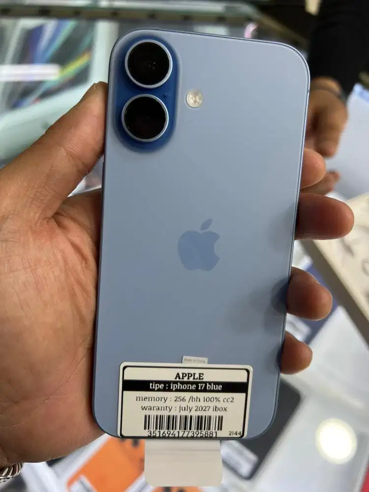 Iphone 17 256 bli bli bh 100 cc 2 garansi panjang juli 2027