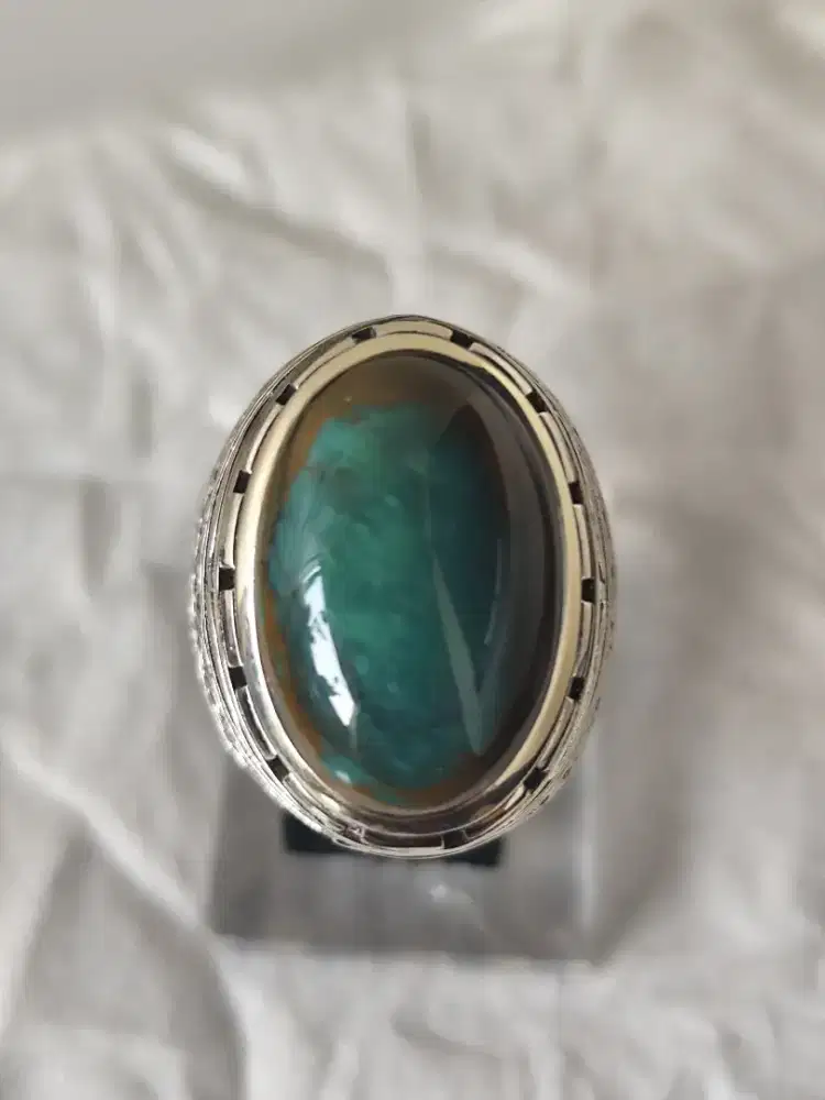 003 Batu Garut Cikolak dim 22*15*8 mm (est) Ring SJ 8,5 (est)