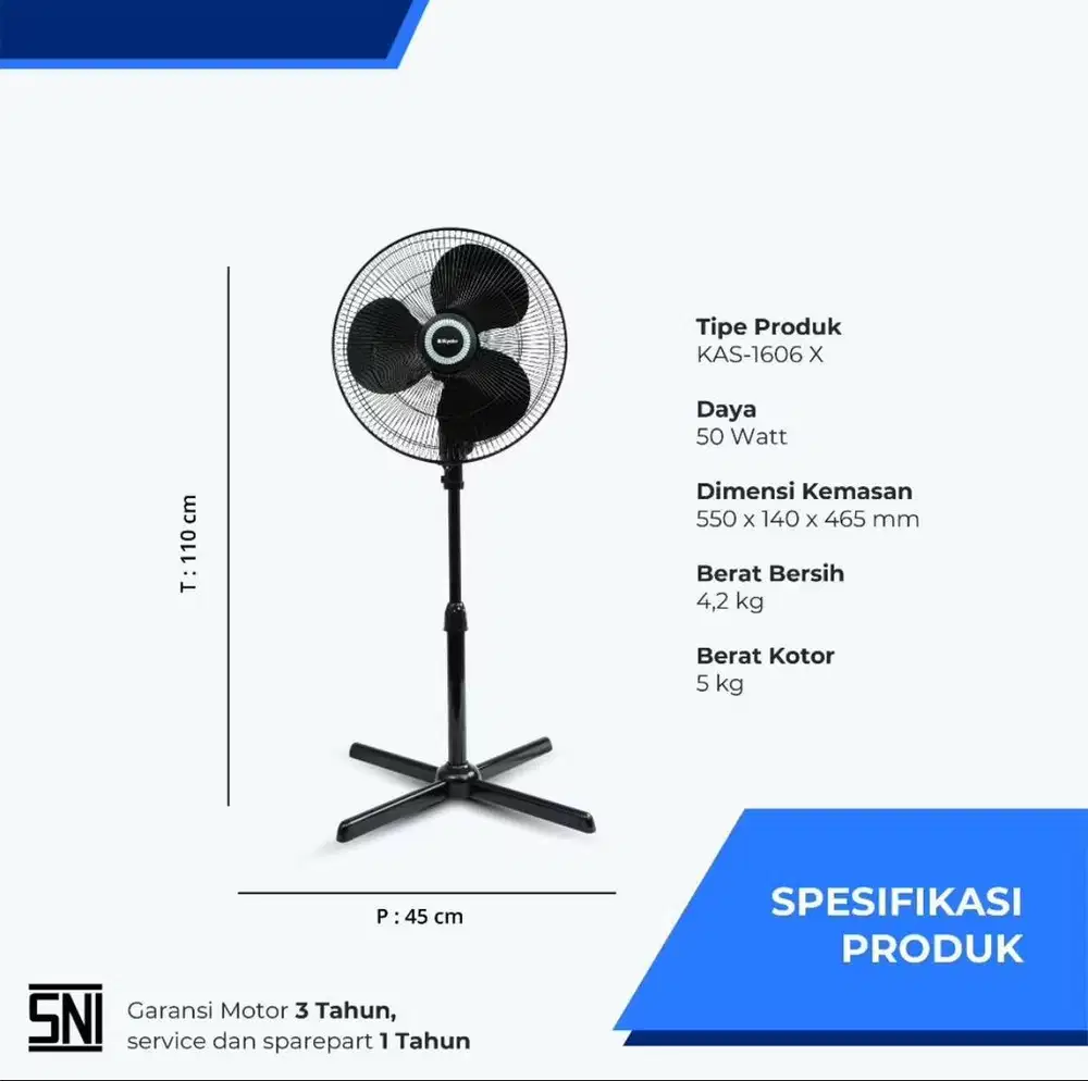 Kipas Angin Miyako KAS-1606X PL