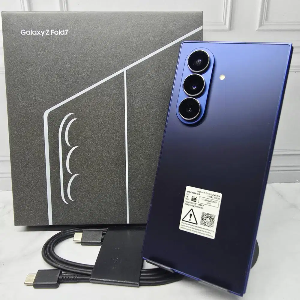 Samsung Galaxy Z Fold 7 12/256GB Navy Resmi SEIN Fullset No Minus