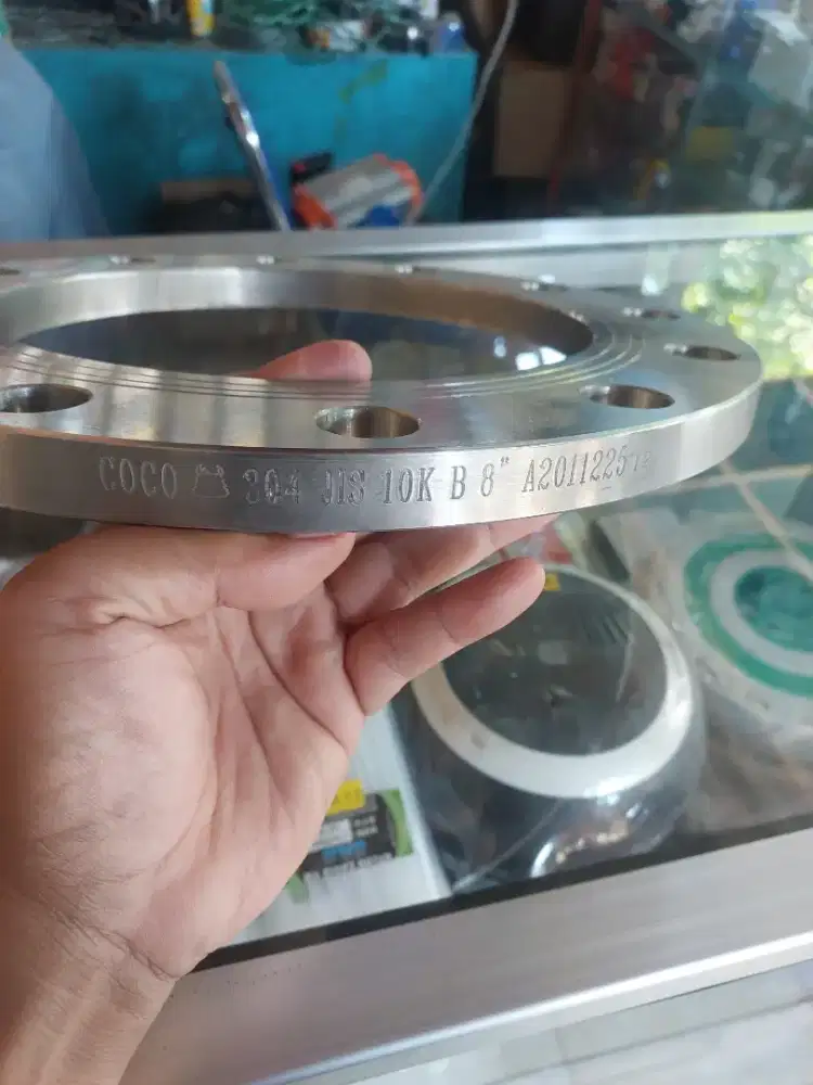 FLANGE SS304 JIS 10K 8 INCH / DN200