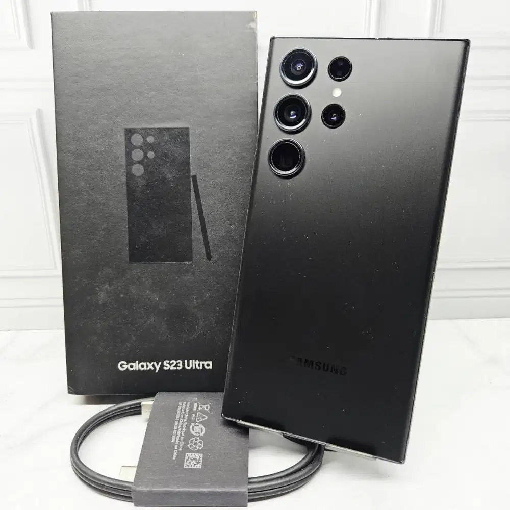 Samsung Galaxy S23 Ultra 12/512GB Black SEIN Resmi Fullset Like New
