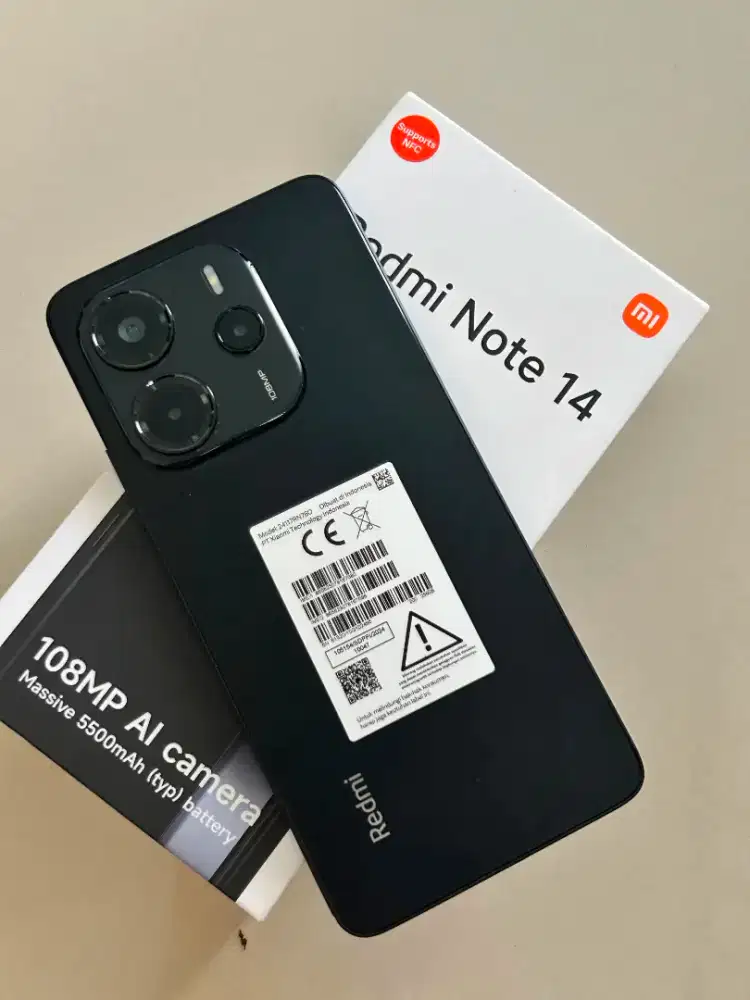 Redmi Note 14 4G 8/256GB Black – Second Like New Garansi Resmi