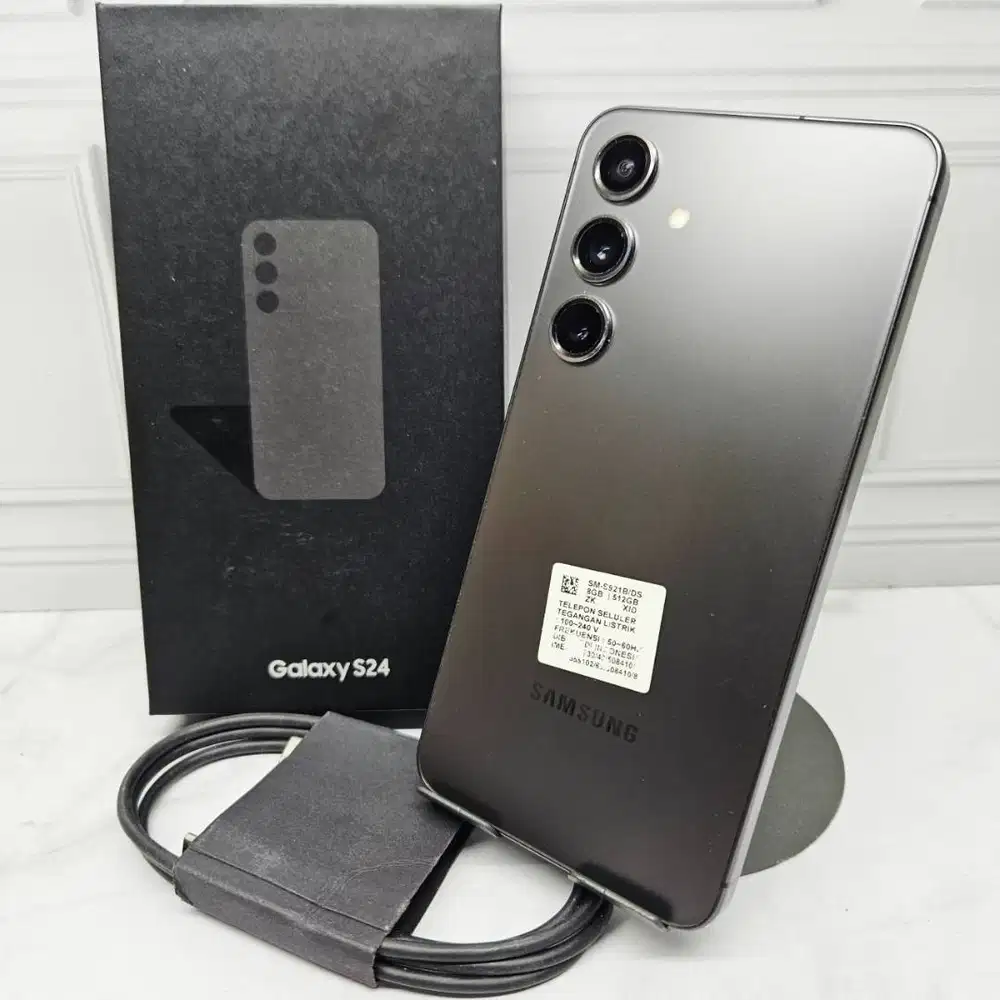 Samsung Galaxy S24 8/512GB Black Resmi SEIN Fullset No Minus