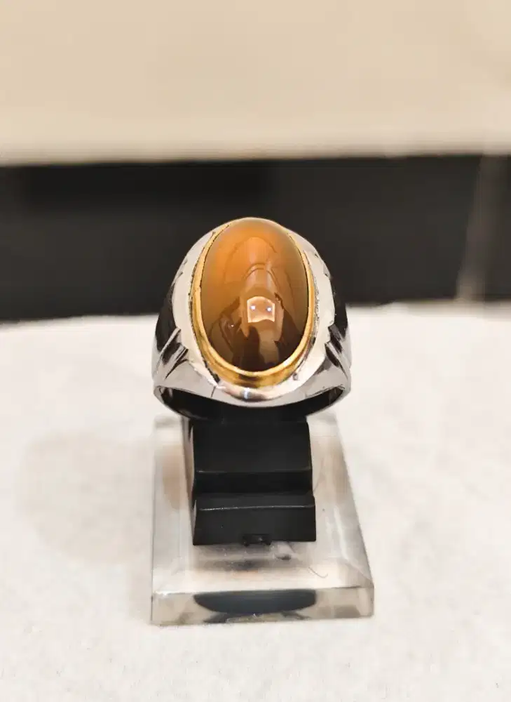 005 Batu Idocrase Solar Kecoa dim 19*11*8 (est) ring monel SJ 8 (est)