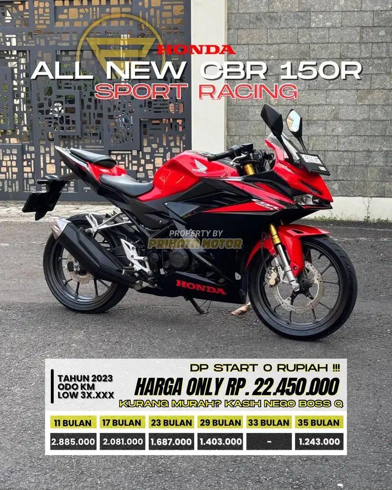 HONDA ALL NEW CBR 150R SPORT RACING 2023