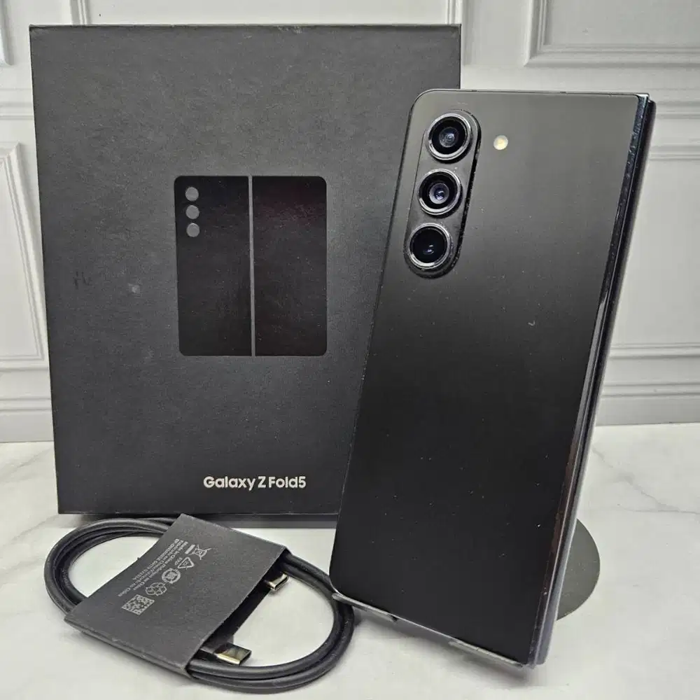 Samsung Galaxy Z Fold 5 12/256GB Black Resmi SEIN Fullset No Minus