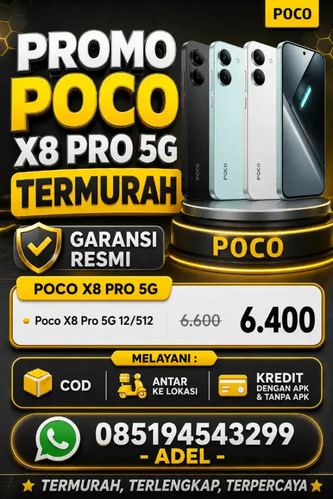 ‼️PROMO POCO X8 PRO 5G TERBARU TERMURAH‼️