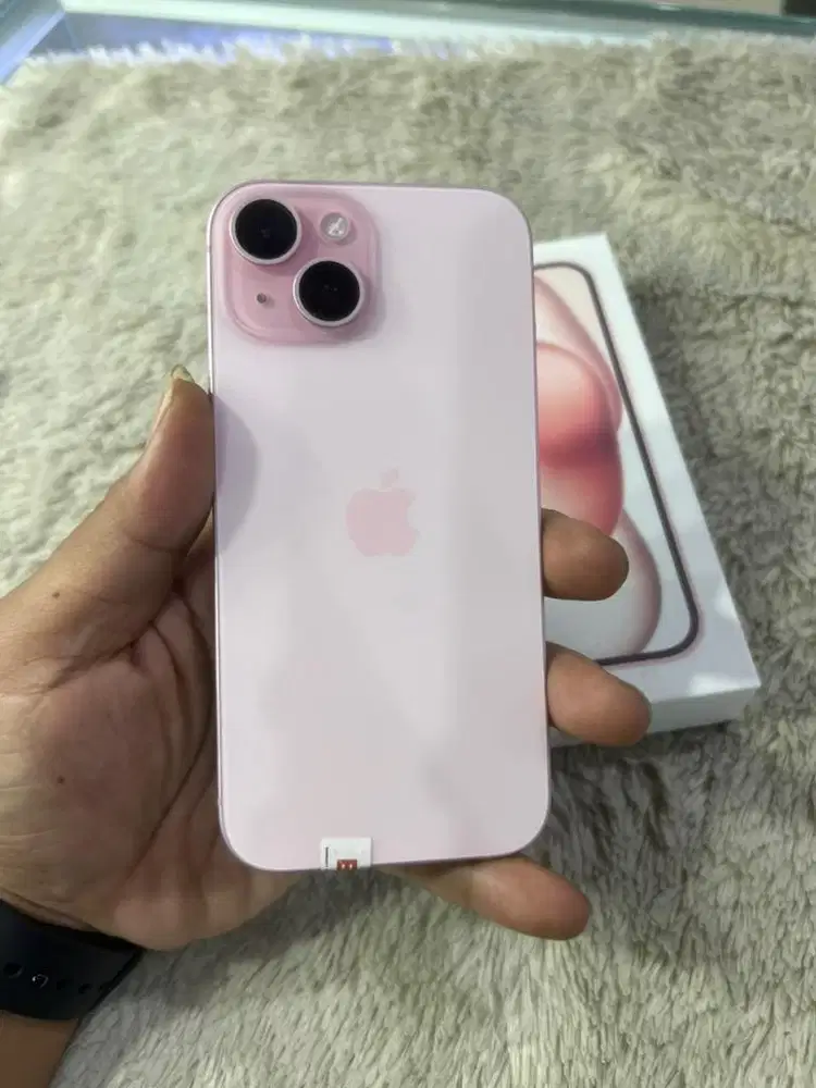 Iphone 15 128 gb pink fullset mulus ibox