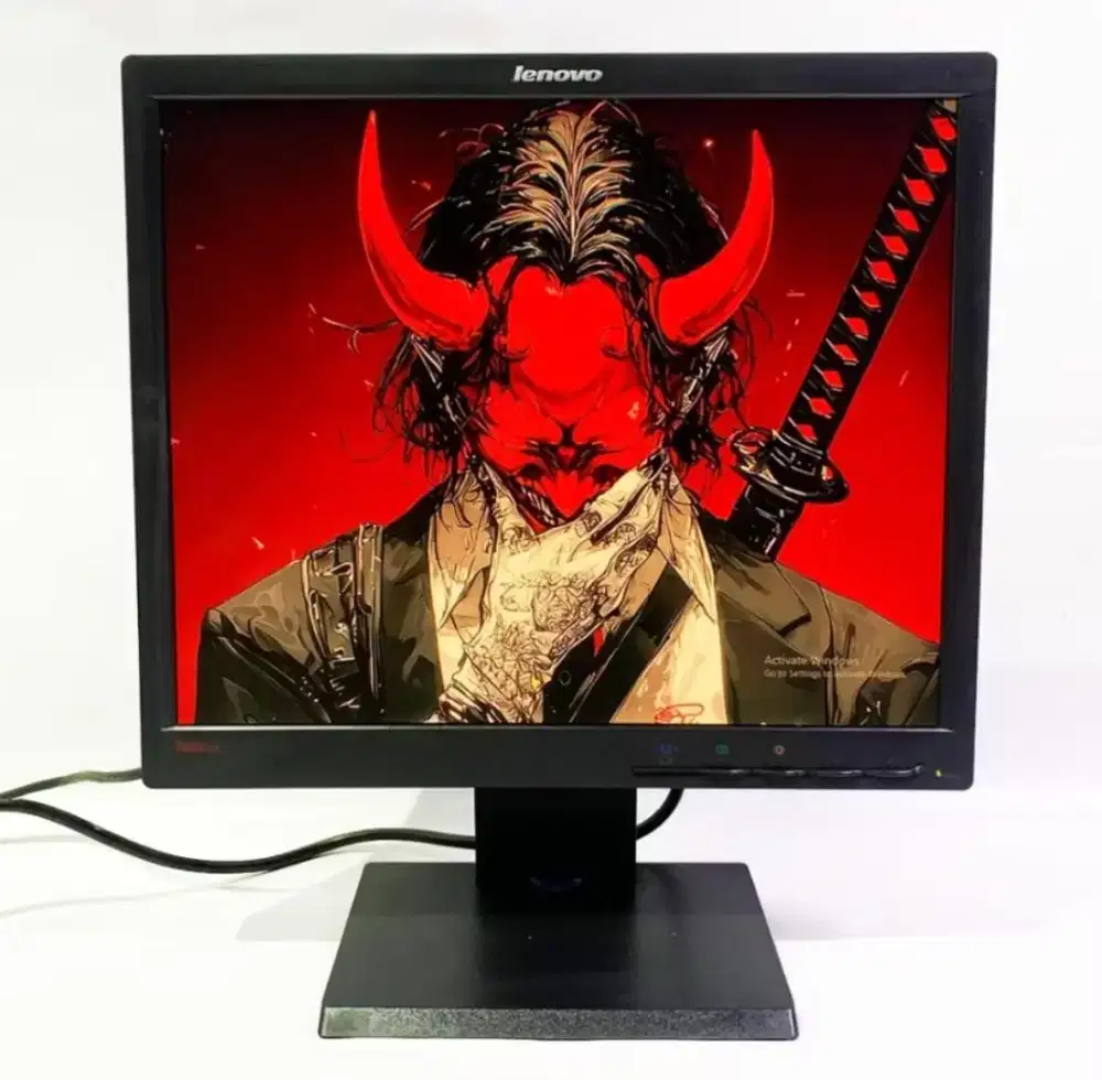 Monitor LCD komputer pc 17 inch merk lenovo