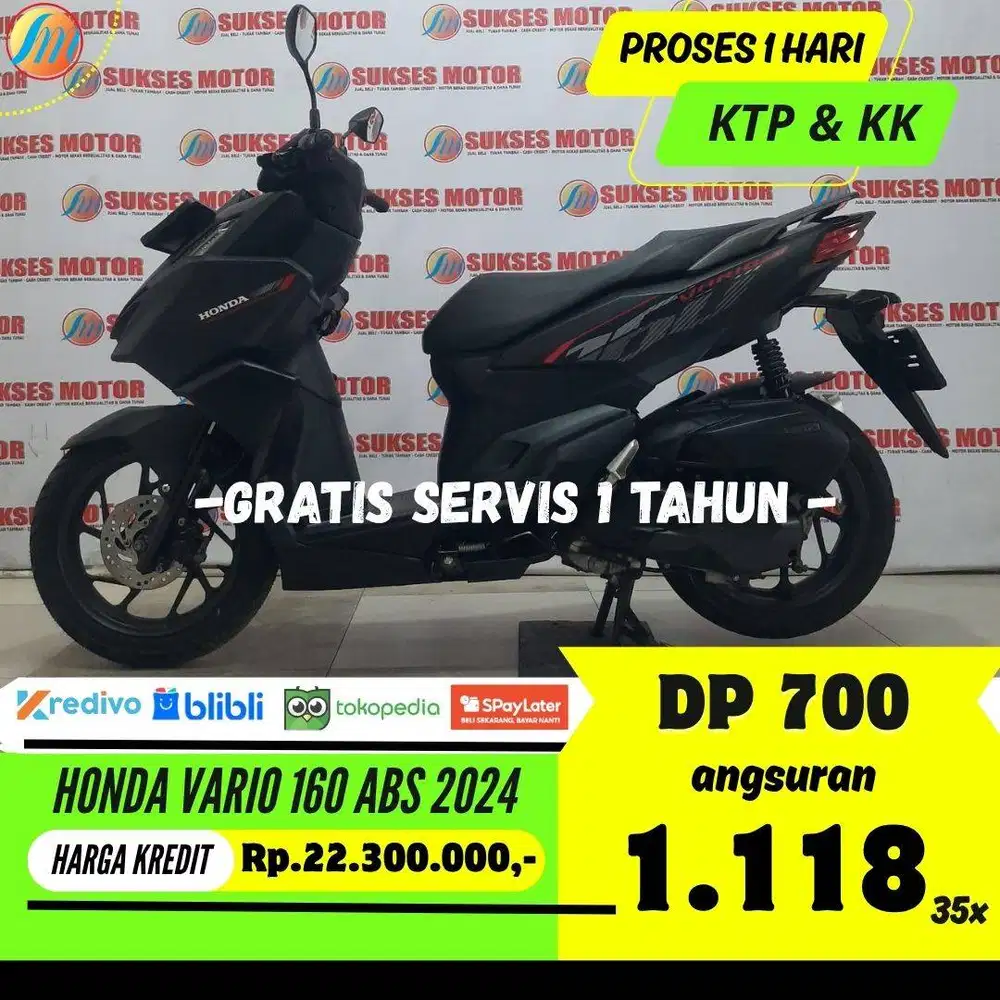 DP 700RIBU HONDA VARIO 160 CBS 2024 ANGSURAN SANGAT RINGAN BERGARANSI