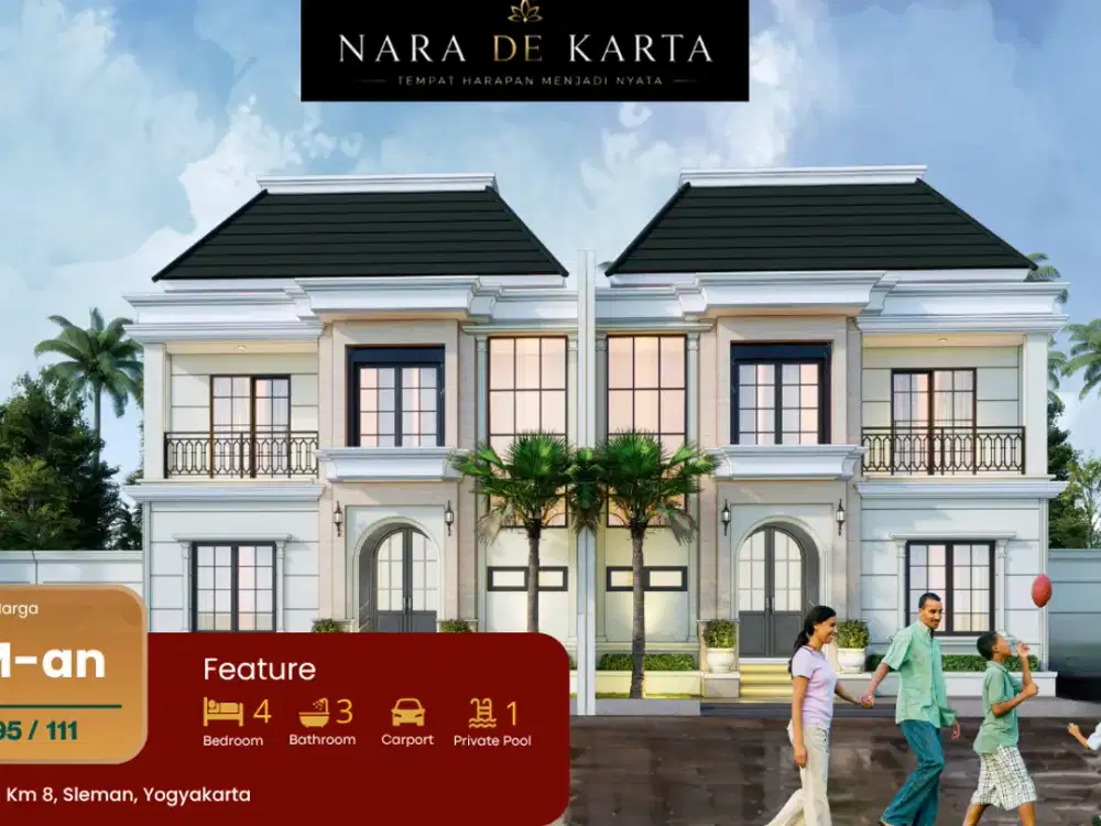 Hunian Mewah 2 Lantai dengan Private Pool | Spesial Booking Hanya 10 Juta, Unit Terbatas!