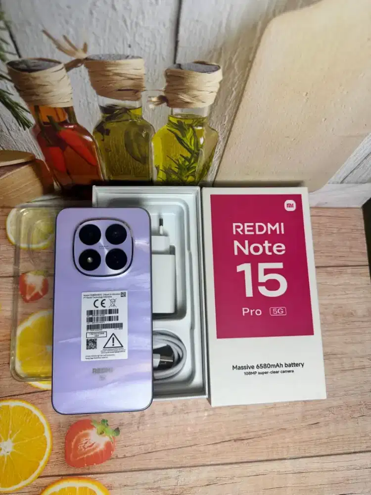 Jual hp LIKENEW redmi note 15 pro 5g 8/256 baru aktif juli 2026
