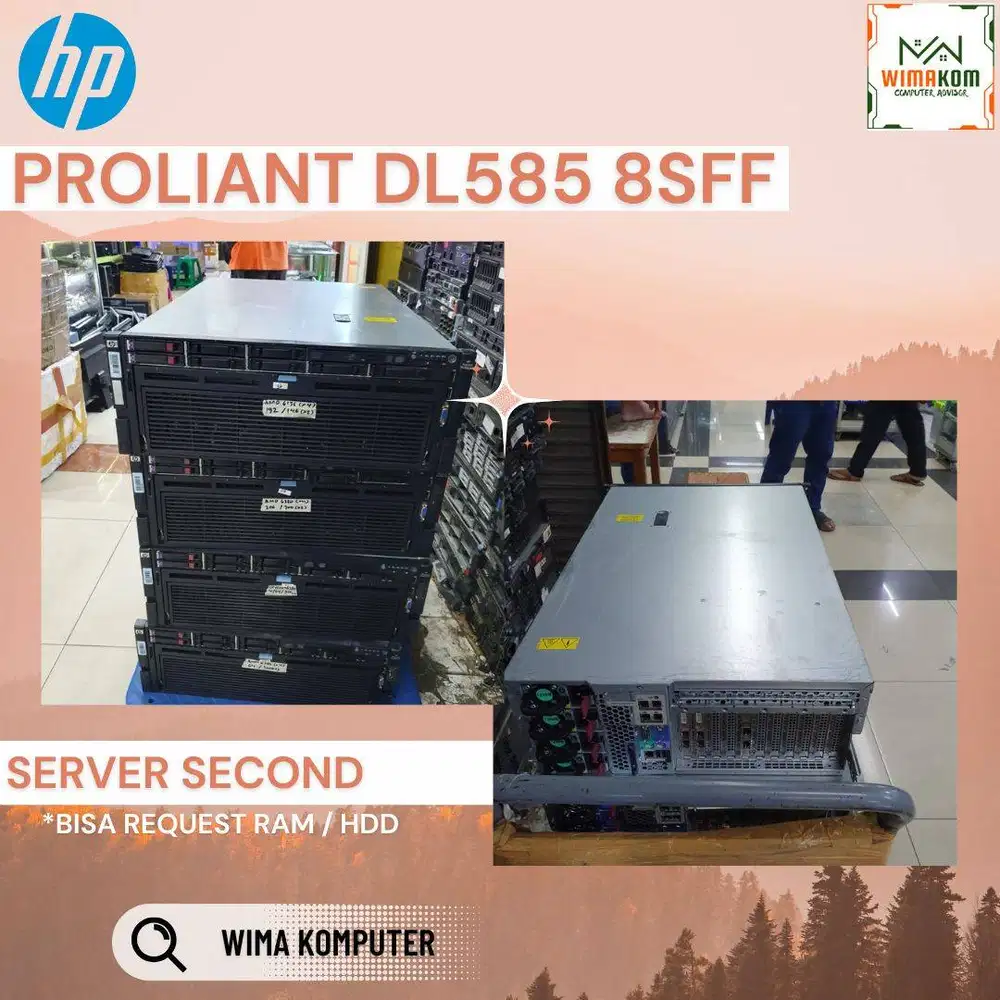 SERVER HP DL585 8 SFF 2x AMD Opteron 6136 32 CORE RAM 128GB SAS 1.2TB