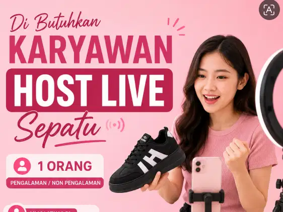 Lowongan HOST LIVE Sepatu