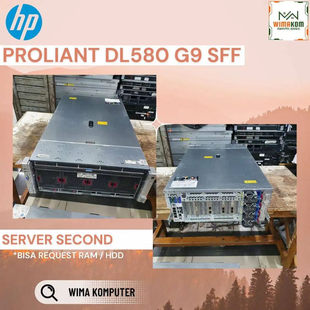 SERVER HP DL580 G9 2x XEON E7- 4850v4 128 CORE RRAM 64GB SSD SAS 1.6TB