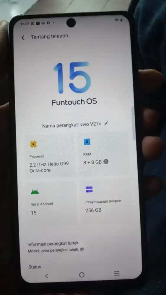 Vivo V27e ram8+8/256