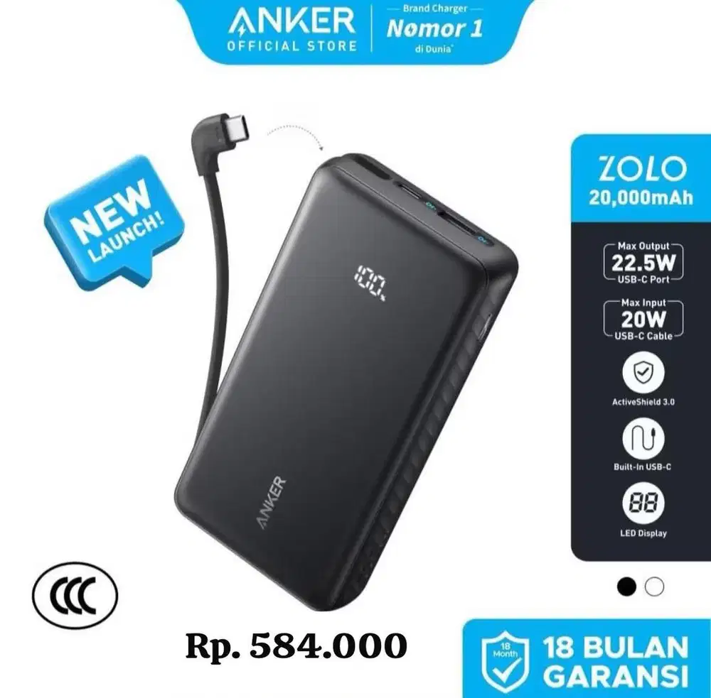 PB ANKER ZOLO 20000mAh