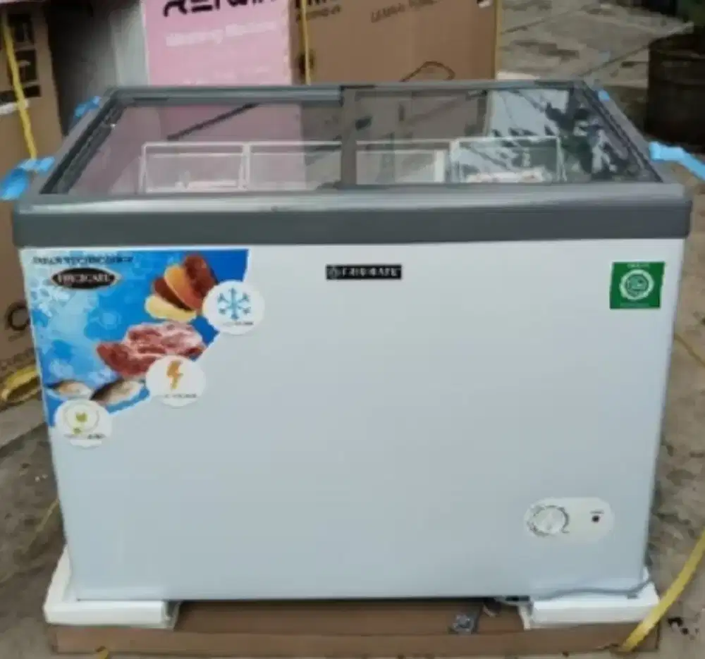 Frezer sliding kaca