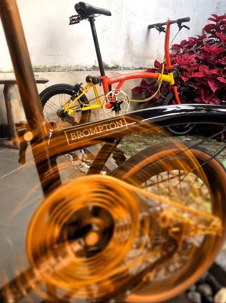 Sepeda Lipat 3Sixty M3 Orange Banana Not Brompton Element Pikes