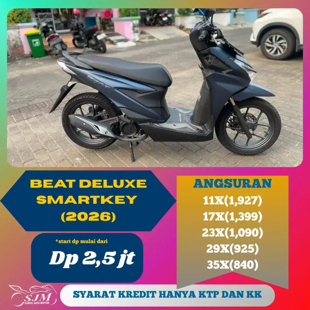 HONDA BEAT DELUXE SMARTKEY 2026 MESIN HALUS