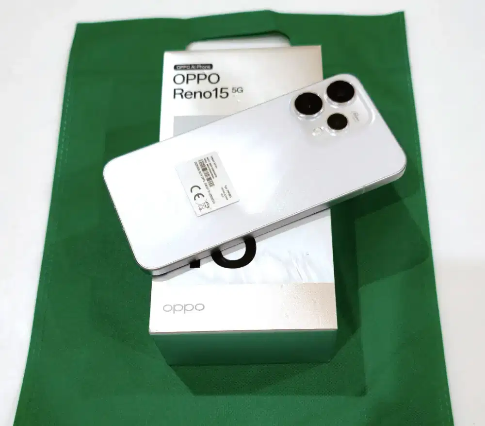 OPOO RENO 15 5G 8 256GB LIKE NEW GARANSI 2TH