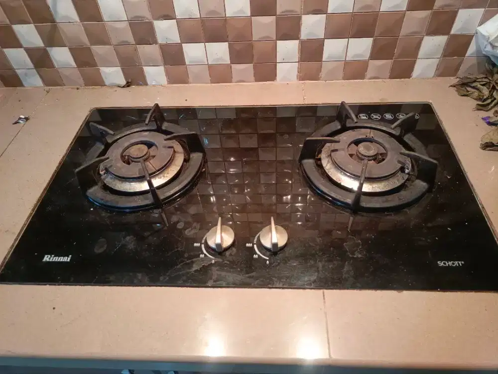 Kompor tanam dan cooking hood 1 set