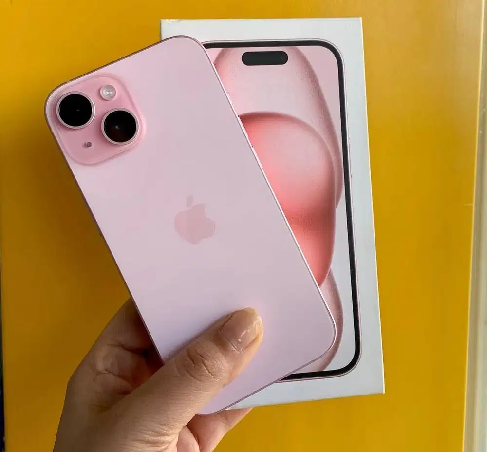 Iphone 15 128 pink (baru) garansi resmi