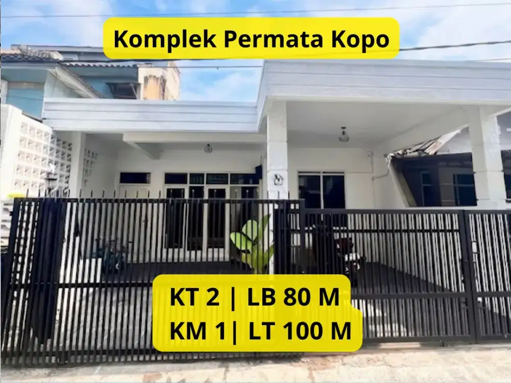 Dijual Rumah Baru Full Furnished di Komplek Permata Kopo Bandung LT 100 m² | 2 KT | Rp 850 Juta