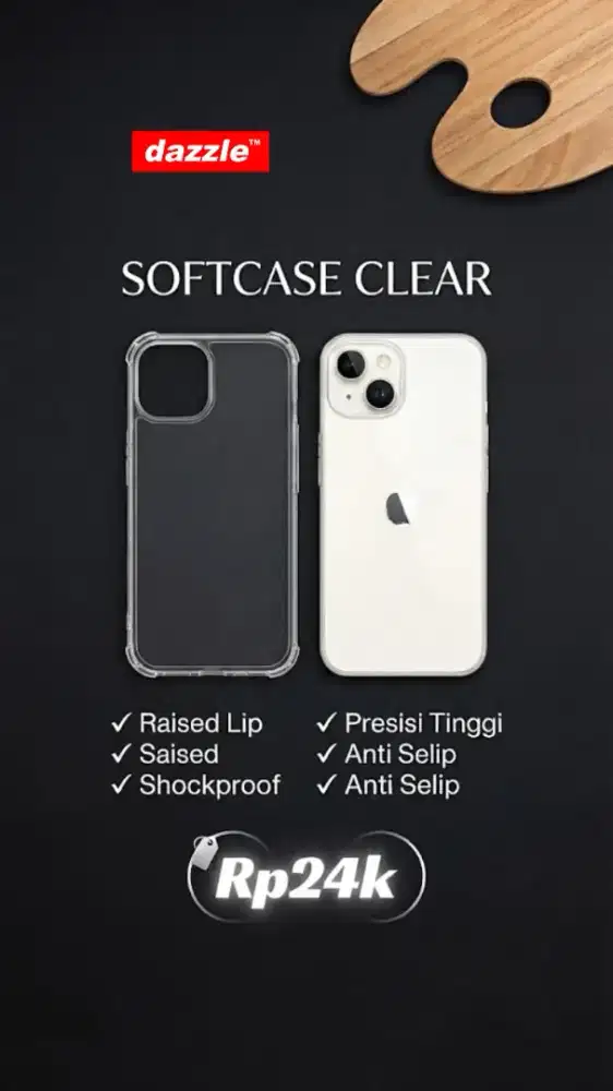 Softcase Clear Iphone and android