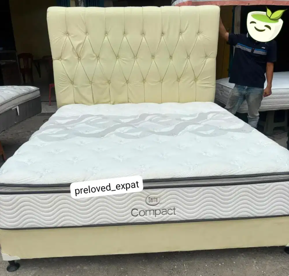 SERTA Compact FULL SET Dipan&Kasur 180x200