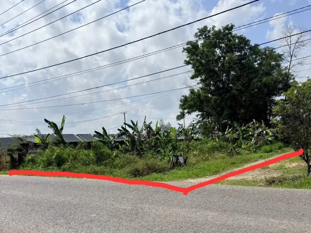 tanah siap bangun pinggir jalan SEMATANG BORANG
