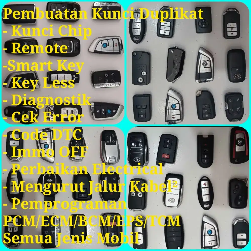 GPS Mobil Ahli Duplikat Kunci Cadangan Immobilizer Keyless Remot Smart
