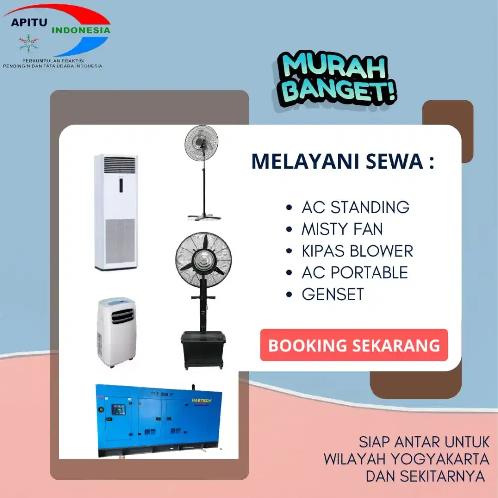 Penyewaan blower ,AC dan Misty fan