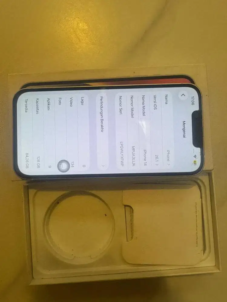 BU IPHONE 14 inter 128 like new