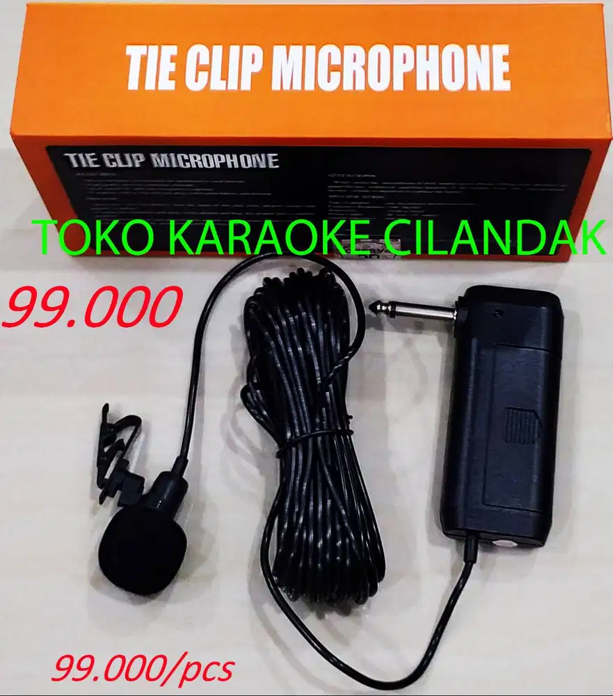 microphone kabel klip on