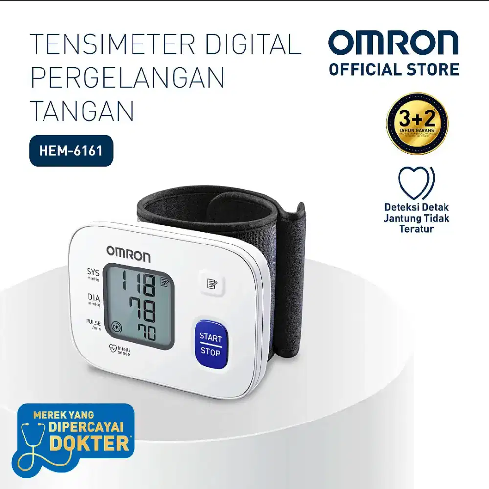 Omron HEM 6161 Tensi Darah Alat Ukur Tekanan Darah Dan Jantung Digital