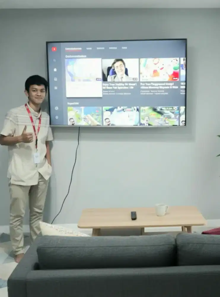pasang serta jual bracket utk gantungan tv led lcd di tembok kuat aman