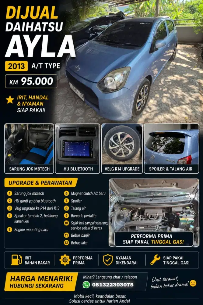Dijual Ayla AT 2013