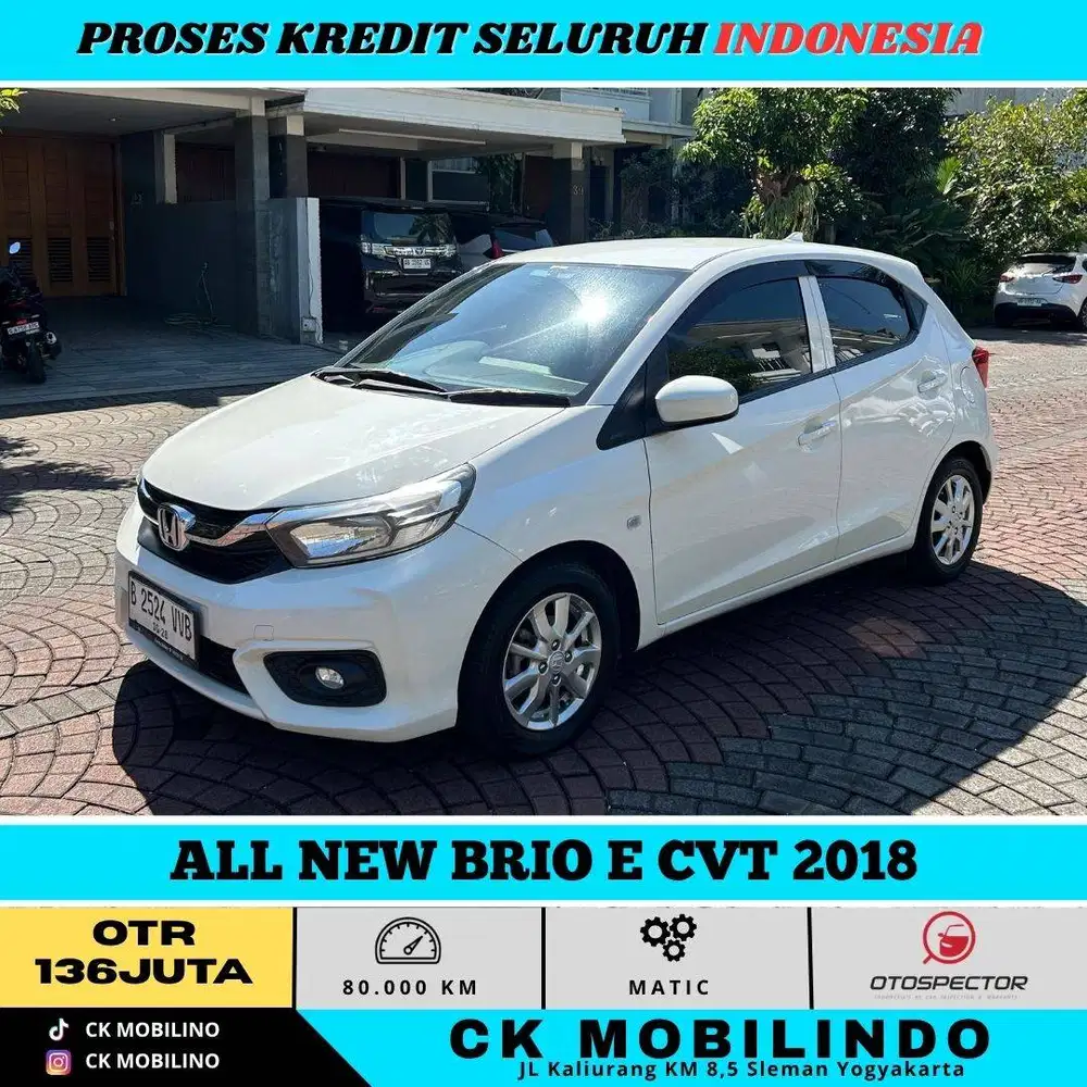ALL NEW BRIO E CVT 2018 KONDISI ISTIMEWA