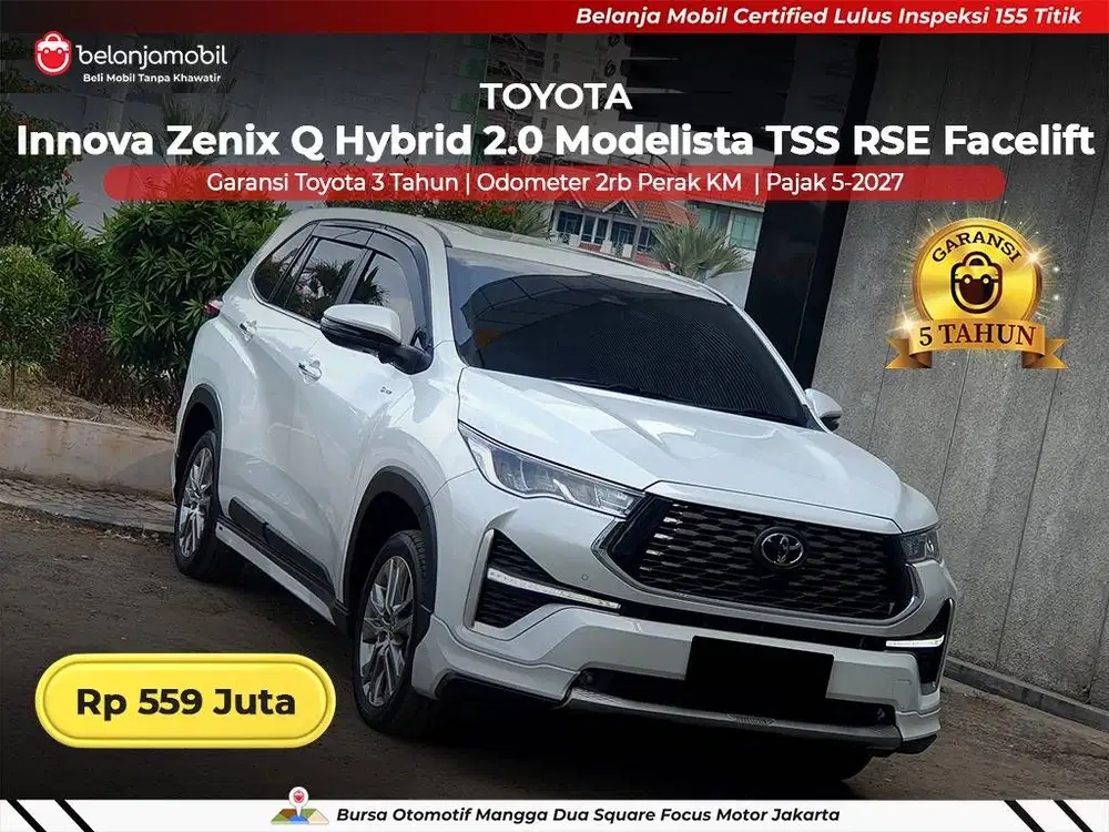 [LOW KM 2RB] Toyota Innova Zenix Q Hybrid 2.0 TSS Facelift 2026/2025